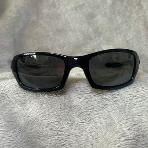 Oakley Fives Squared Black Iridium Polarized Lenses